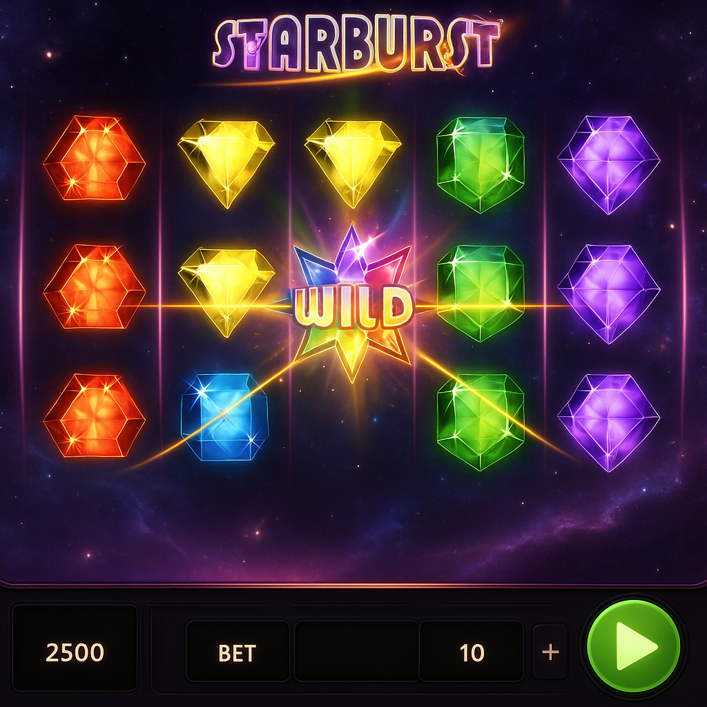 GreenLuck - Starburst Slot Machine - NetEnt Game